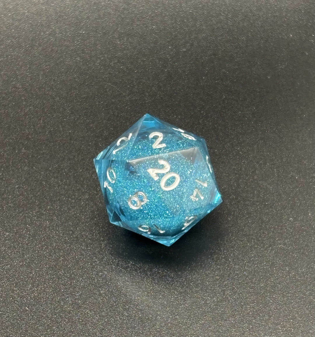 Liquid Core Glitter Dice Set
