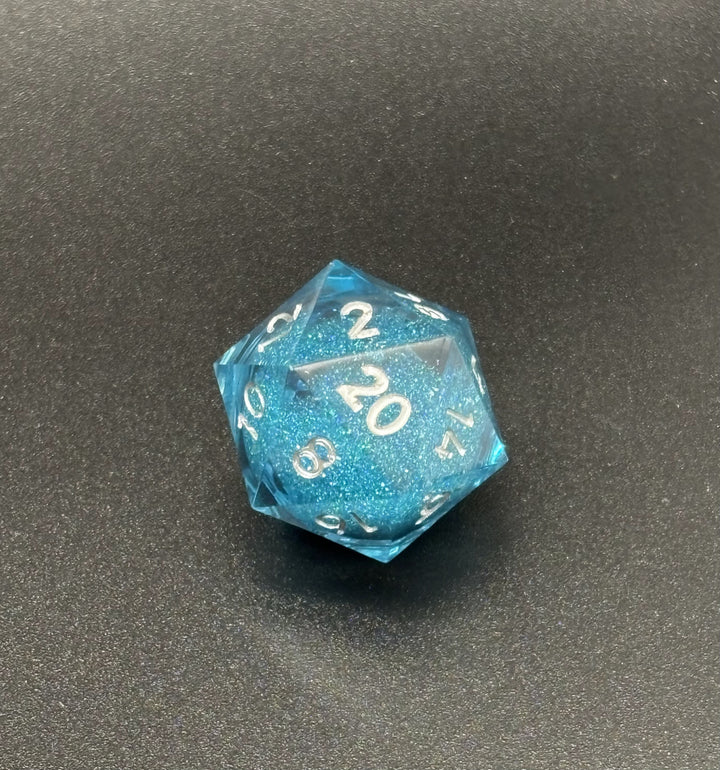 Liquid Core Glitter Dice Set