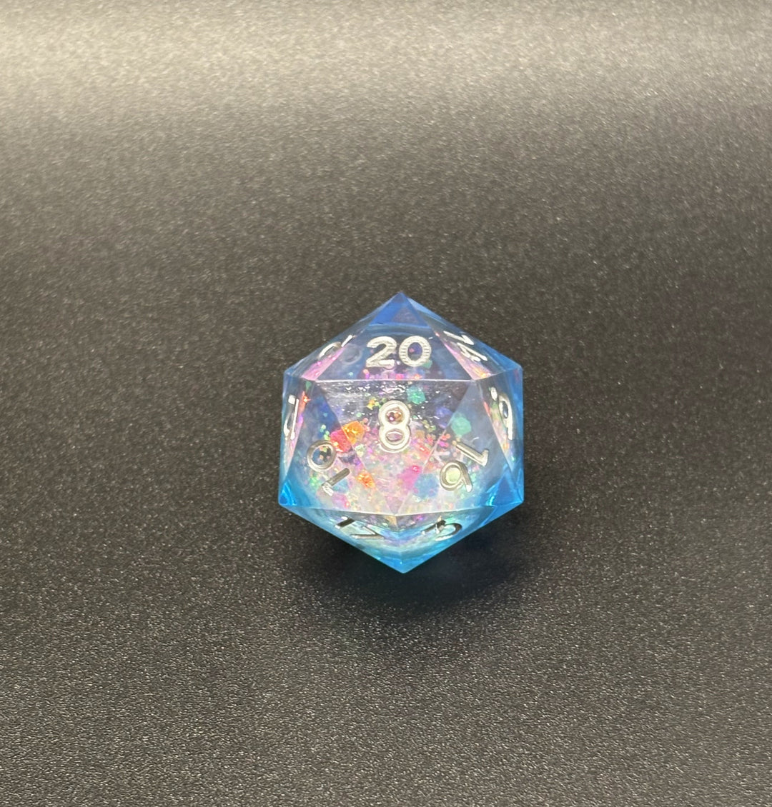 Liquid Core Glitter Dice Set