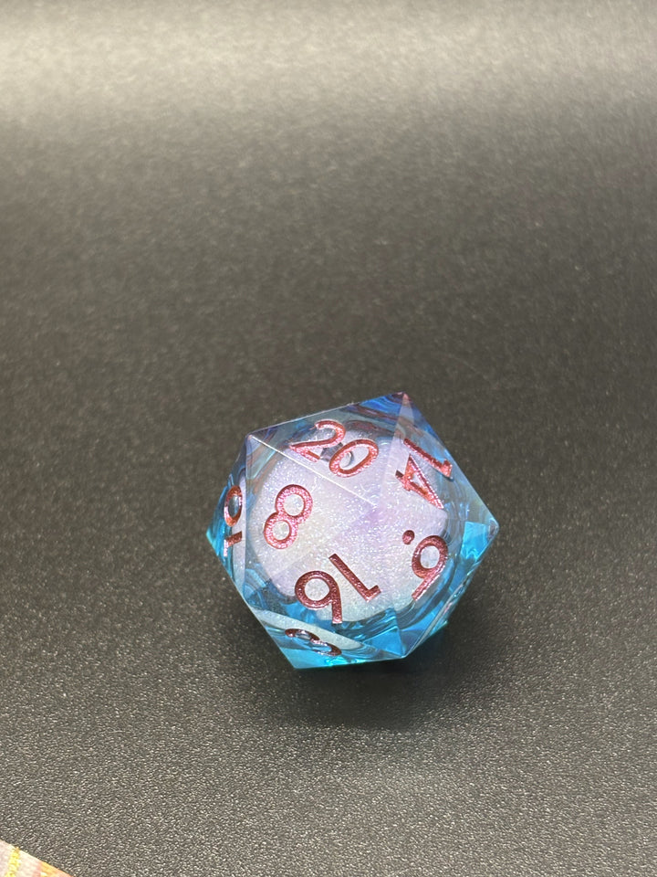 Liquid Core Glitter Dice Set