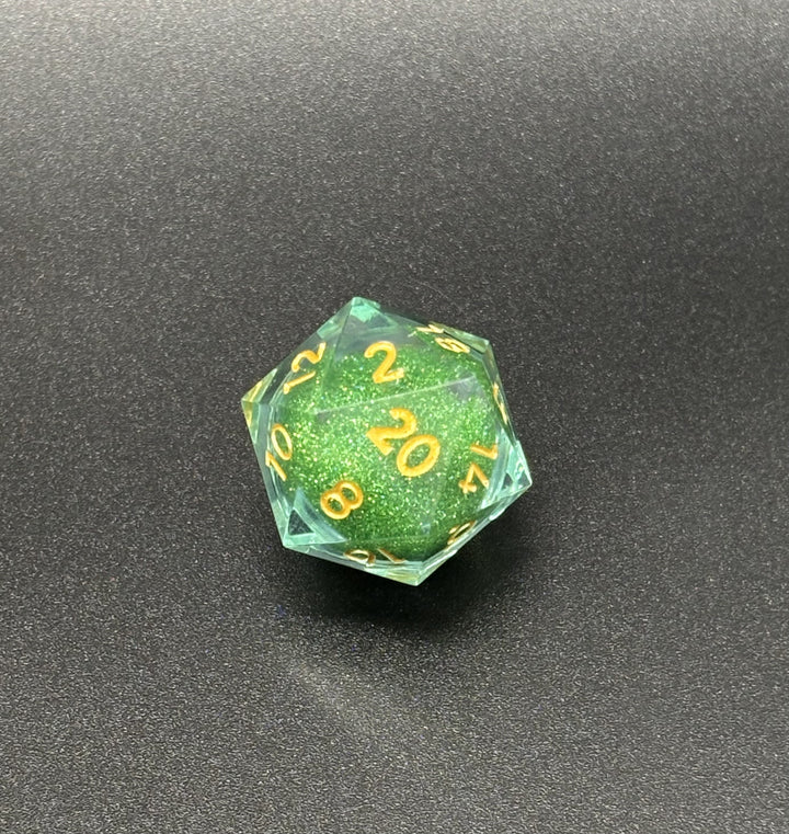 Liquid Core Glitter Dice Set