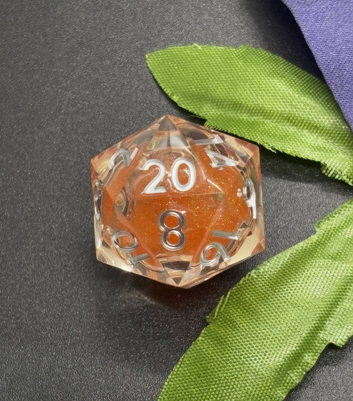 Liquid Core Glitter Dice Set