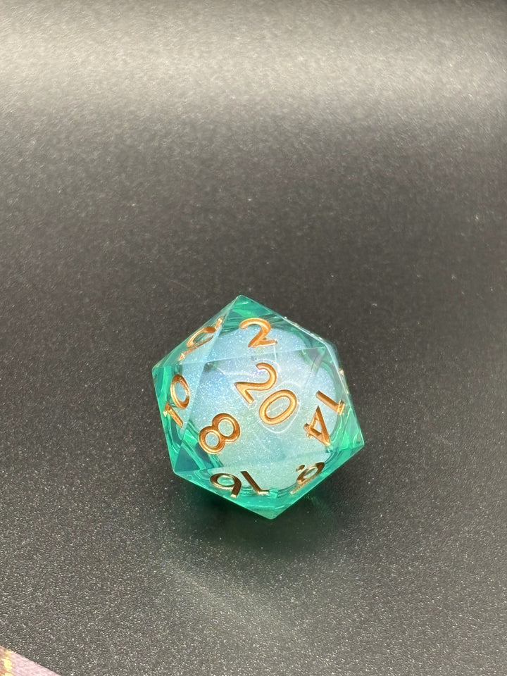 Liquid Core Glitter Dice Set