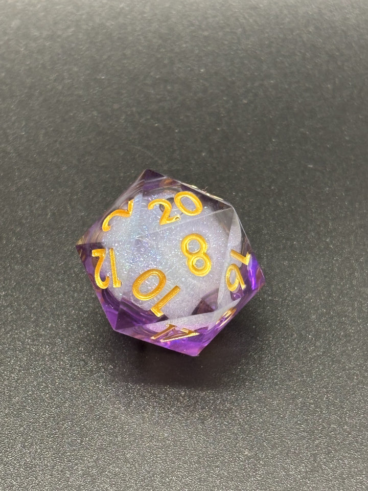 Liquid Core Glitter Dice Set