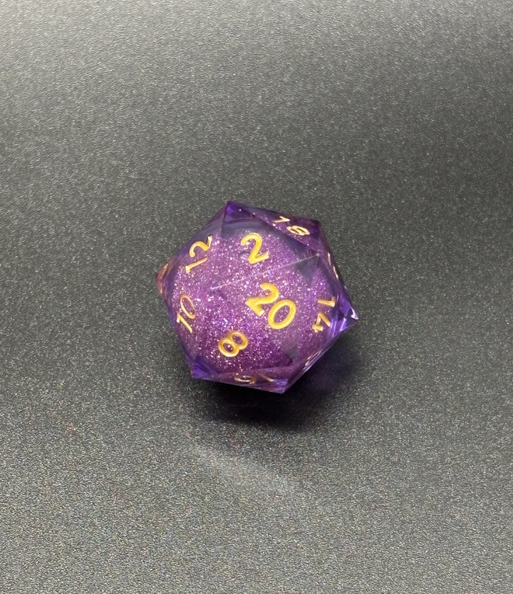 Liquid Core Glitter Dice Set