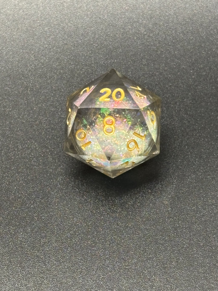 Liquid Core Glitter Dice Set