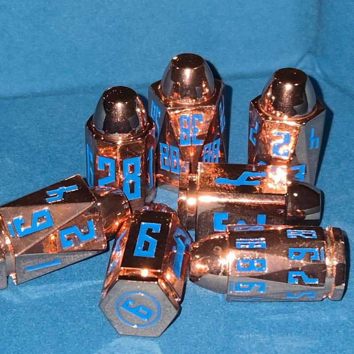 Metal Bullet Set Shiny Copper