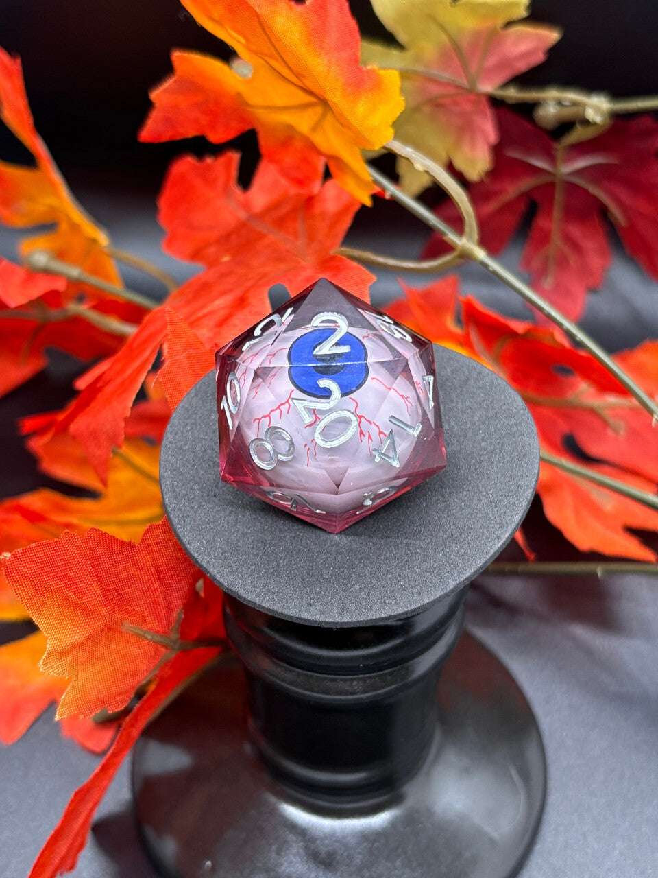 Blue Bloodshot Round