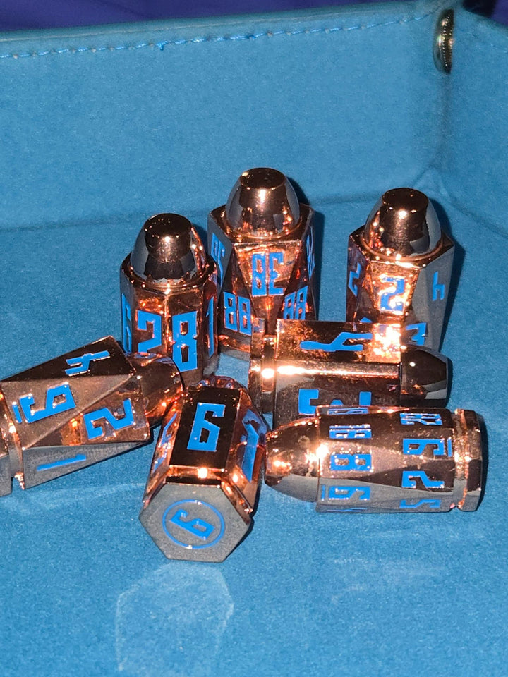 Metal Bullet Set Shiny Copper