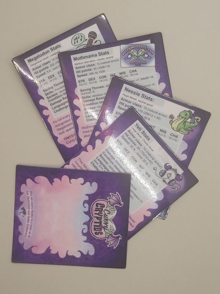 GE Curvy Cryptids UV Pins