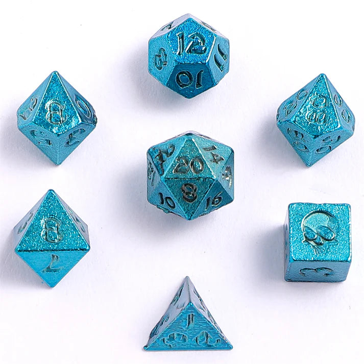 Unseeli Tiny Dice Set in Potion Bottle - Blue