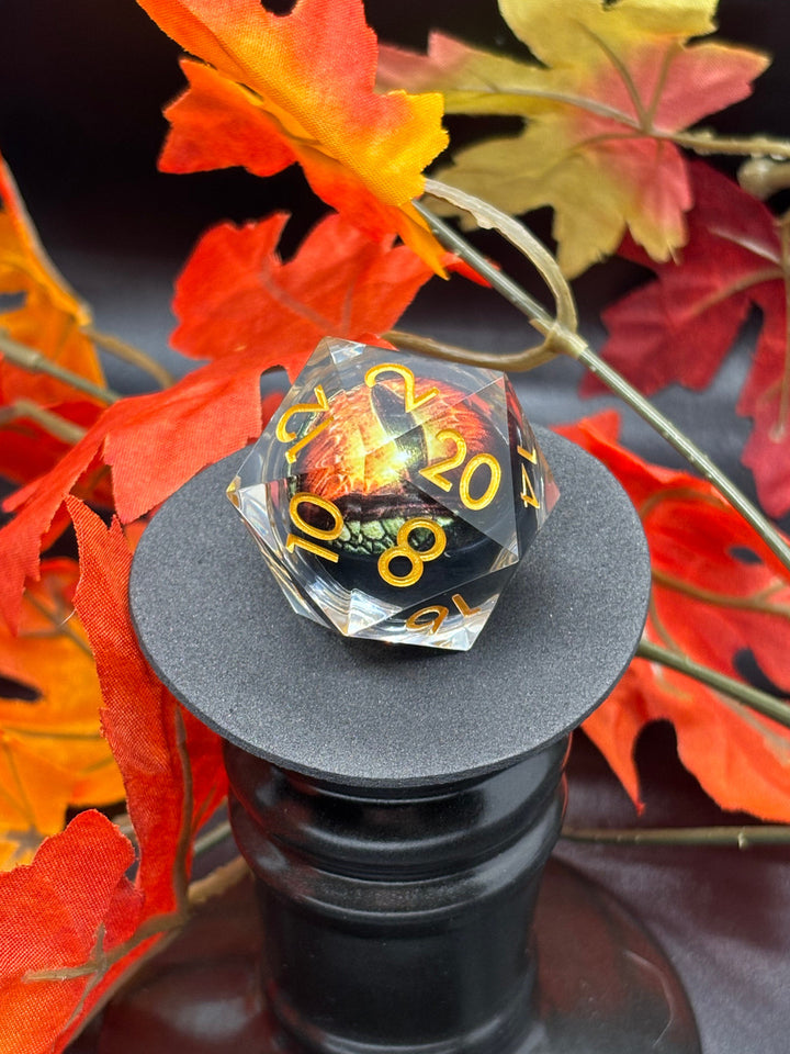 Orange with green scale