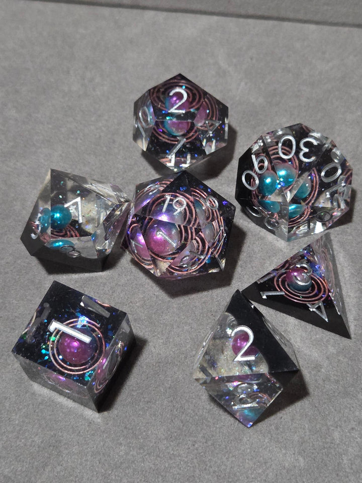 Orbits Silver Font Sharp Edge Set