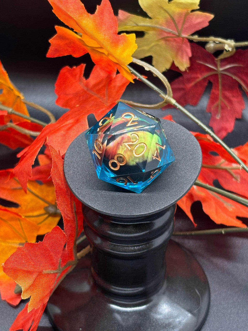 Rainbow with gold font