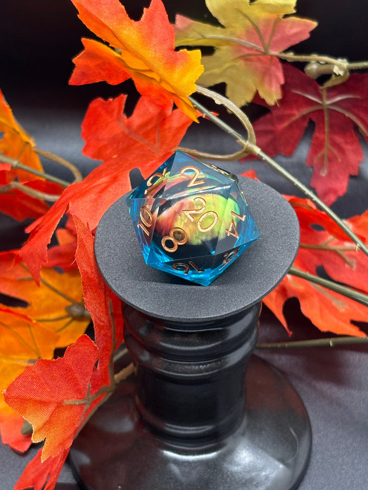 Rainbow with gold font