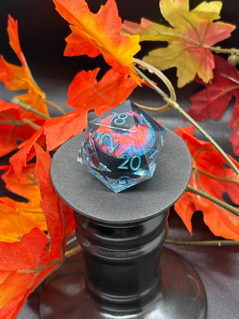 Red Blue Blown Round