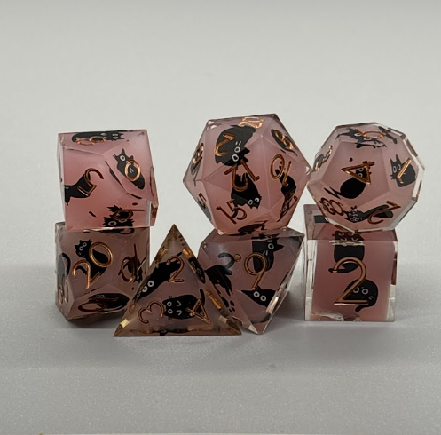 Resin Cat Dice