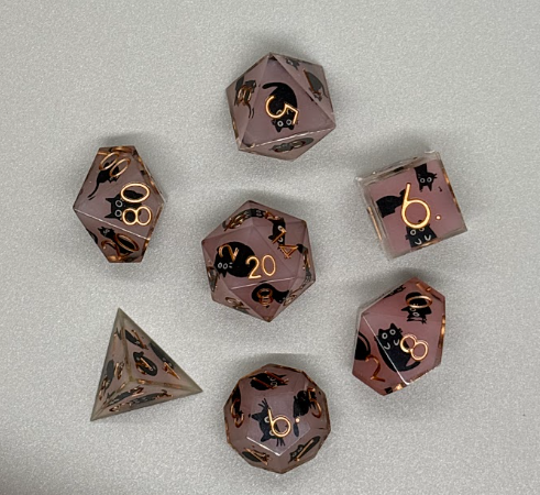 Resin Cat Dice