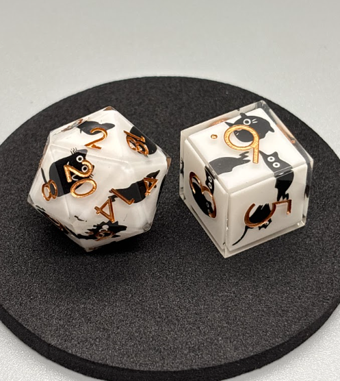 Resin Cat Dice