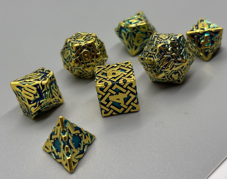 Green and Gold Celtic Knot Set