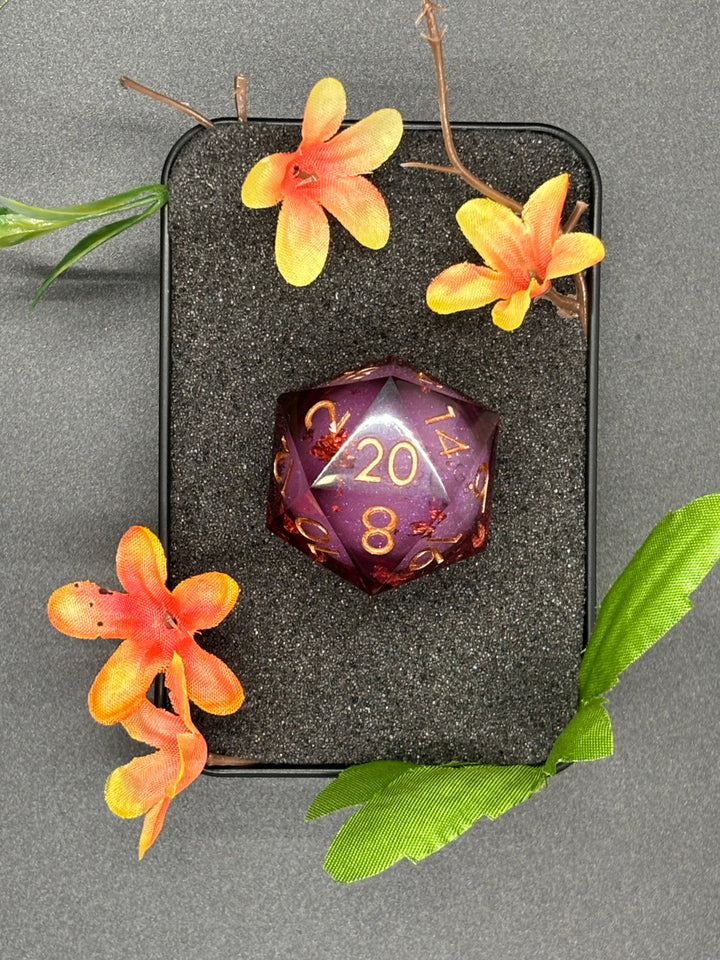 Wine copper flake with glitter