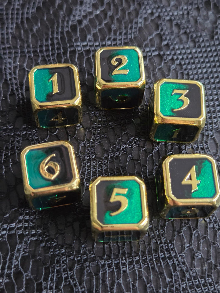 Metal D6 Set Black Green