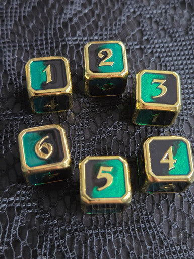 Metal D6 Set Black Green