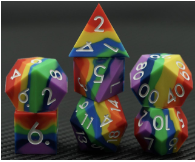 Silicone Dice Set Rainbow